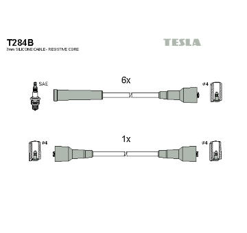 Sada kabelů pro zapalování TESLA T284B