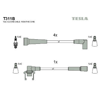 Sada kabelů pro zapalování TESLA T311B