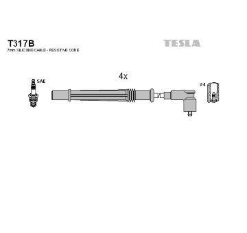 Sada kabelů pro zapalování TESLA T317B