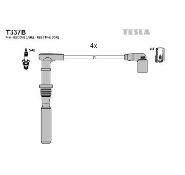 Sada zapaľovacích káblov TESLA T337B