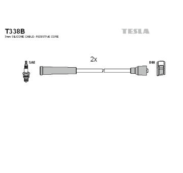 Sada kabelů pro zapalování TESLA T338B