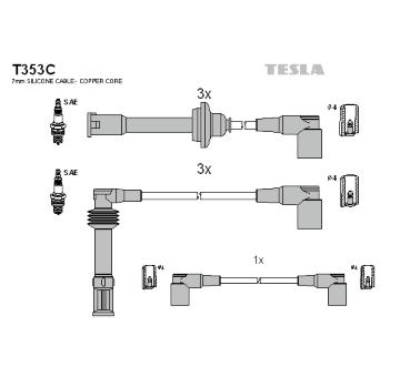 Sada kabelů pro zapalování TESLA T353C