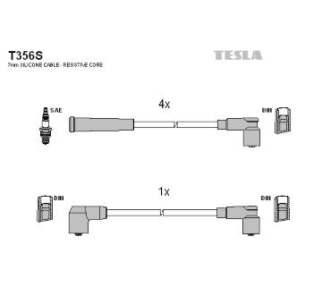 Sada kabelů pro zapalování TESLA T356S