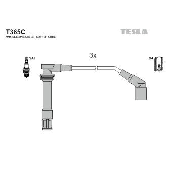 Sada kabelů pro zapalování TESLA T365C