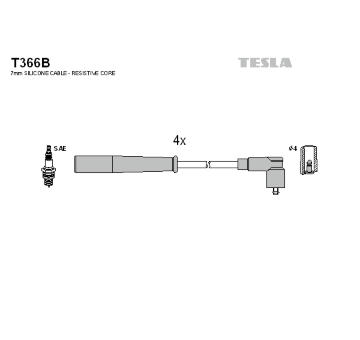 Sada kabelů pro zapalování TESLA T366B