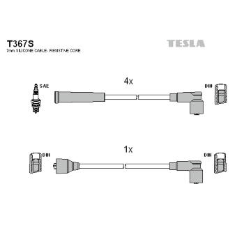 Sada kabelů pro zapalování TESLA T367S