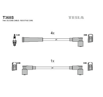 Sada kabelů pro zapalování TESLA T368S