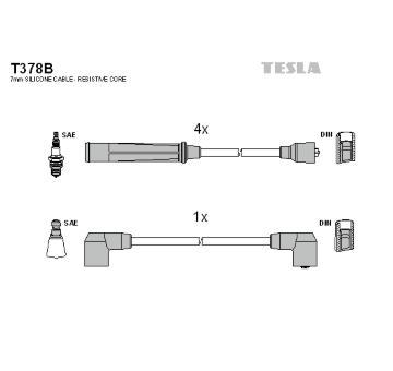 Sada kabelů pro zapalování TESLA T378B