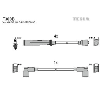 Sada kabelů pro zapalování TESLA T380B