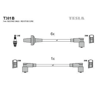 Sada kabelů pro zapalování TESLA T381B