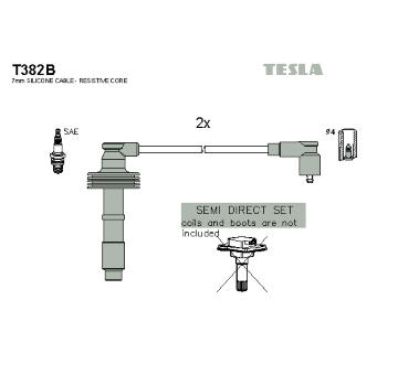 Sada kabelů pro zapalování TESLA T382B