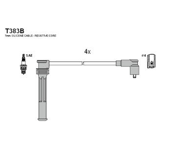 Sada kabelů pro zapalování TESLA T383B