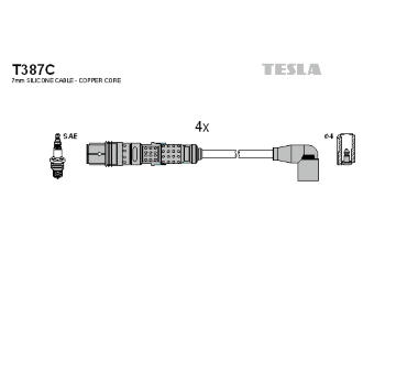 Sada kabelů pro zapalování TESLA T387C