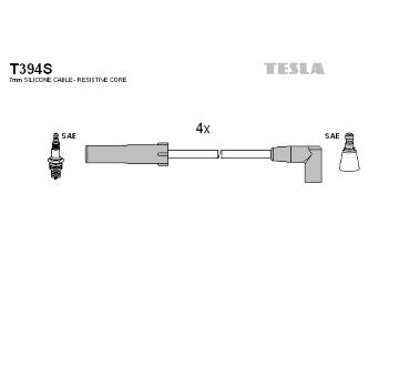 Sada zapaľovacích káblov TESLA T394S