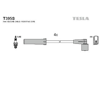 Sada kabelů pro zapalování TESLA T395S