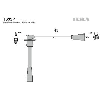 Sada zapaľovacích káblov TESLA T399P