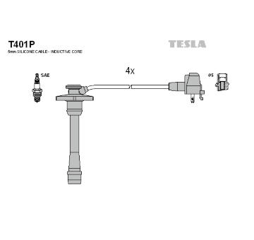 Sada zapaľovacích káblov TESLA T401P
