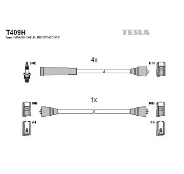 Sada kabelů pro zapalování TESLA T409H