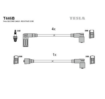 Sada kabelů pro zapalování TESLA T446B