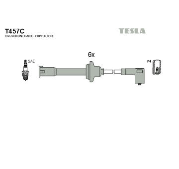Sada zapaľovacích káblov TESLA T457C