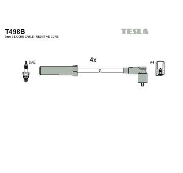 Sada kabelů pro zapalování TESLA T498B