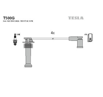 Sada kabelů pro zapalování TESLA T500G