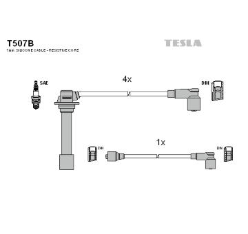 Sada kabelů pro zapalování TESLA T507B