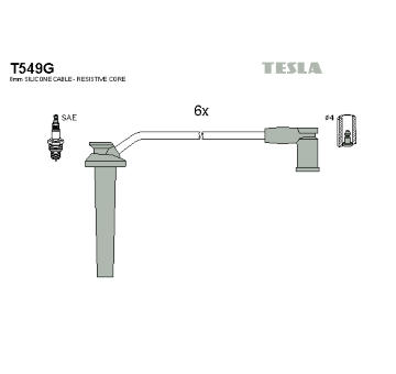 Sada kabelů pro zapalování TESLA T549G