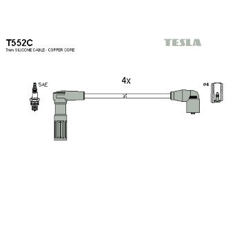 Sada kabelů pro zapalování TESLA T552C