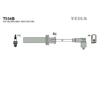 Sada kabelů pro zapalování TESLA T554B