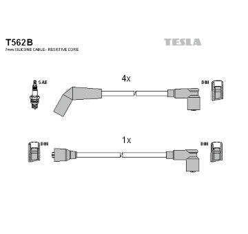 Sada kabelů pro zapalování TESLA T562B