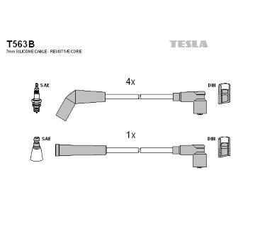 Sada kabelů pro zapalování TESLA T563B