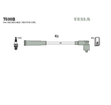 Sada kabelů pro zapalování TESLA T600B