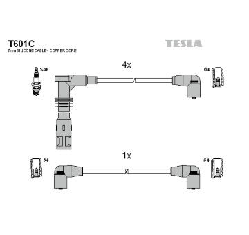 Sada kabelů pro zapalování TESLA T601C