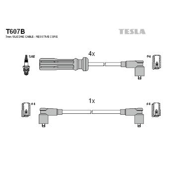 Sada kabelů pro zapalování TESLA T607B