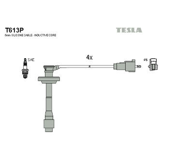 Sada zapaľovacích káblov TESLA T613P