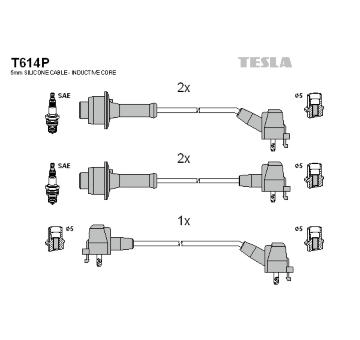 Sada kabelů pro zapalování TESLA T614P