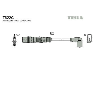 Sada zapaľovacích káblov TESLA T622C