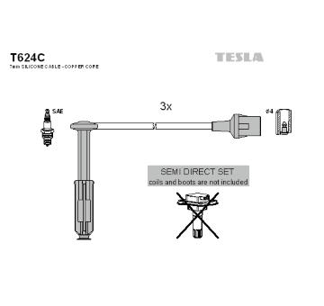 Sada zapaľovacích káblov TESLA T624C