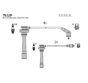 Sada kabelů pro zapalování TESLA T632P