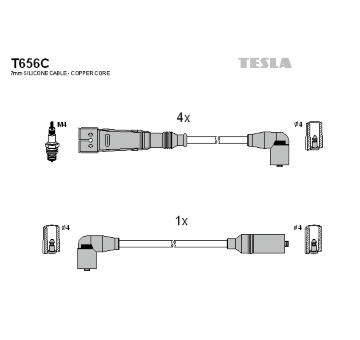 Sada kabelů pro zapalování TESLA T656C