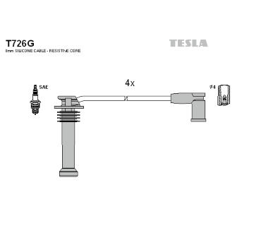 Sada kabelů pro zapalování TESLA T726G