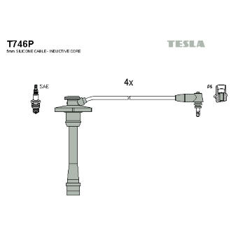 Sada kabelů pro zapalování TESLA T746P