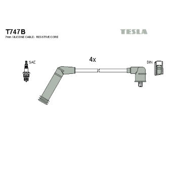 Sada kabelů pro zapalování TESLA T747B