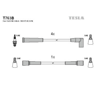 Sada kabelů pro zapalování TESLA T763B