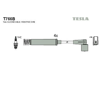 Sada kabelů pro zapalování TESLA T766B