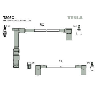 Sada kabelů pro zapalování TESLA T806C