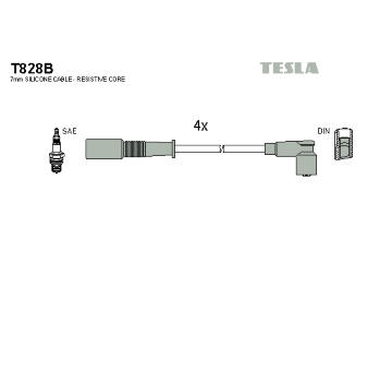 Sada kabelů pro zapalování TESLA T828B