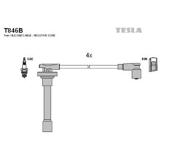 Sada kabelů pro zapalování TESLA T846B