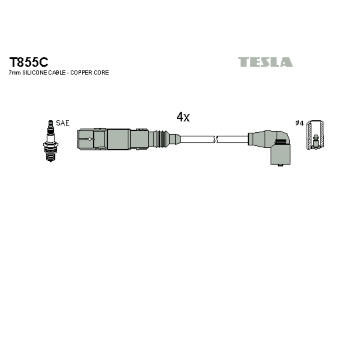 Sada kabelů pro zapalování TESLA T855C